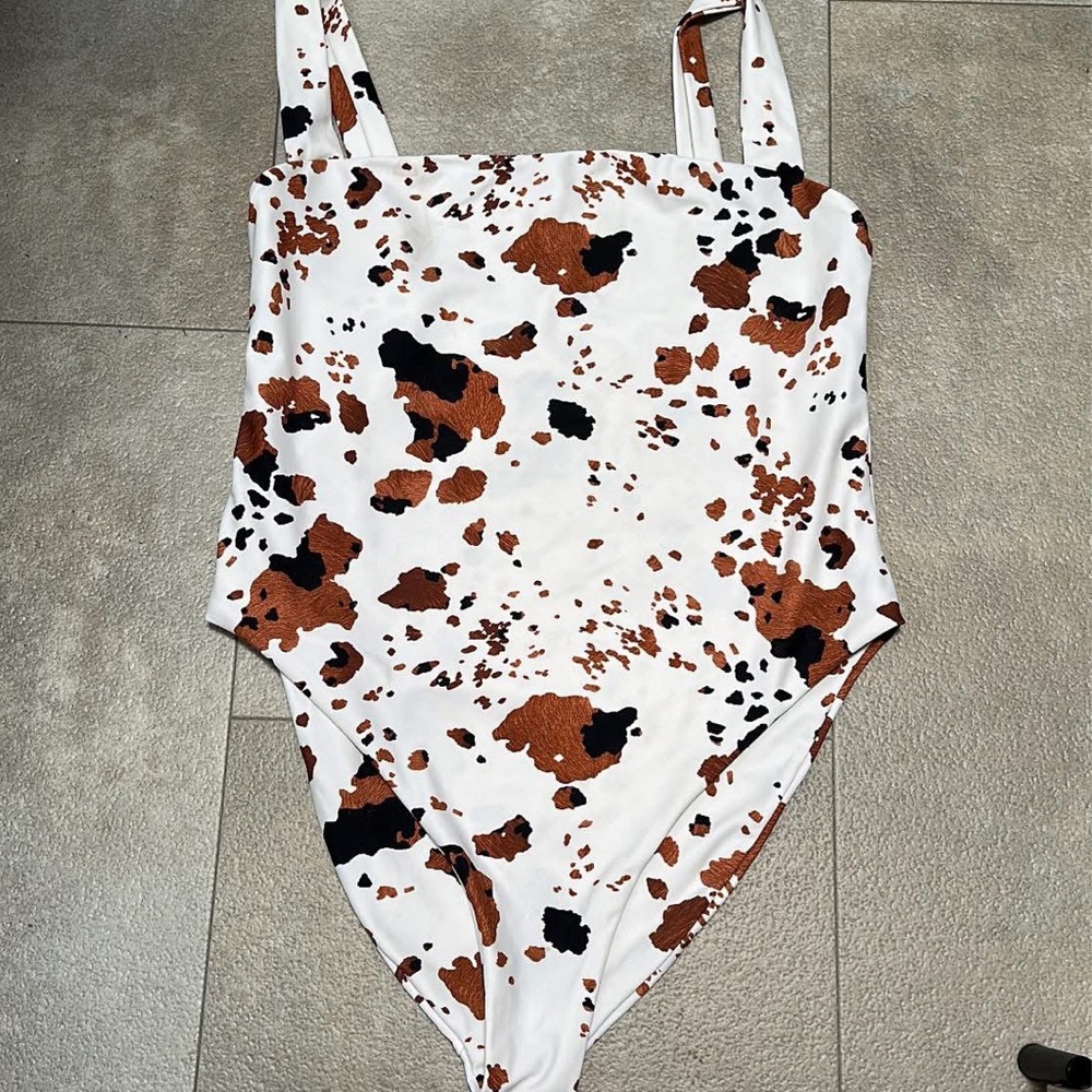 Buddy Love Cow Print bodysuit